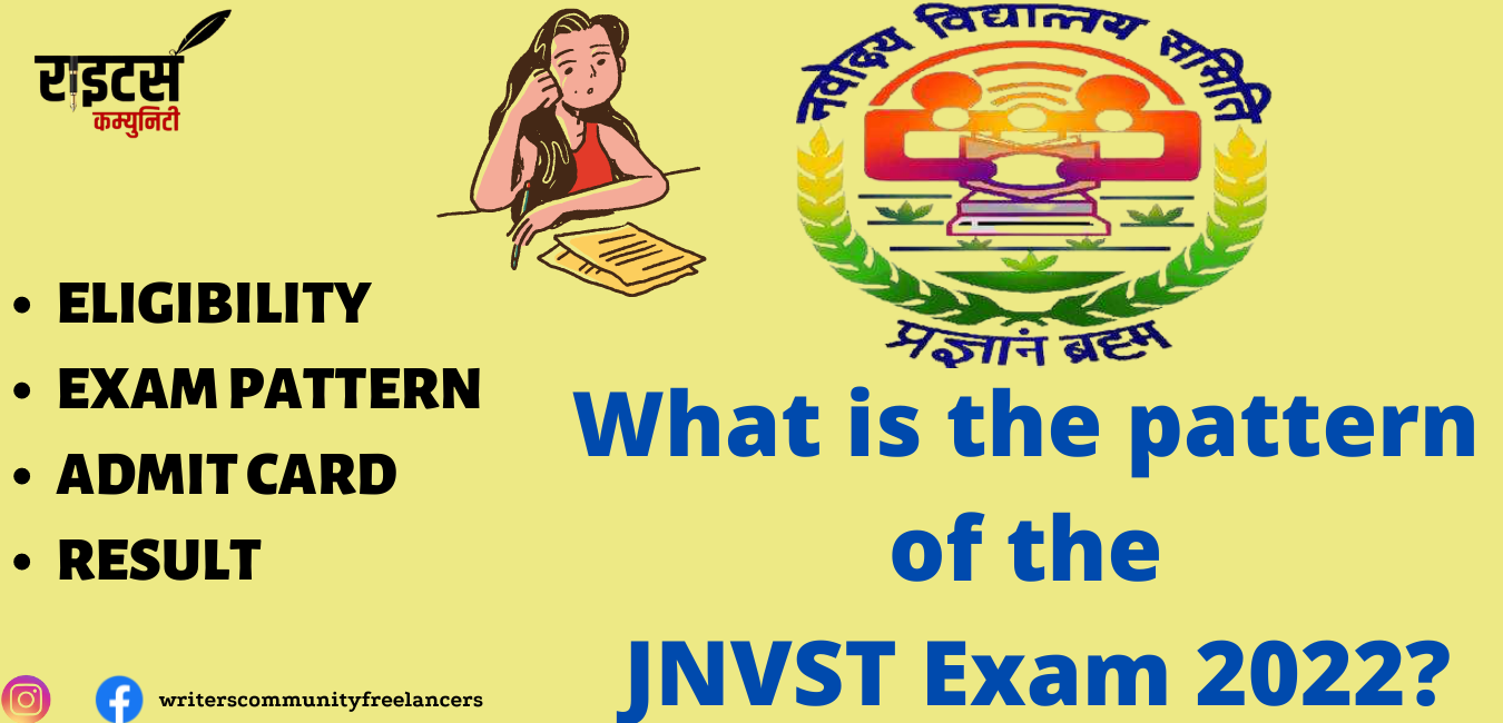 What is the pattern of the JNVST Exam 2022?